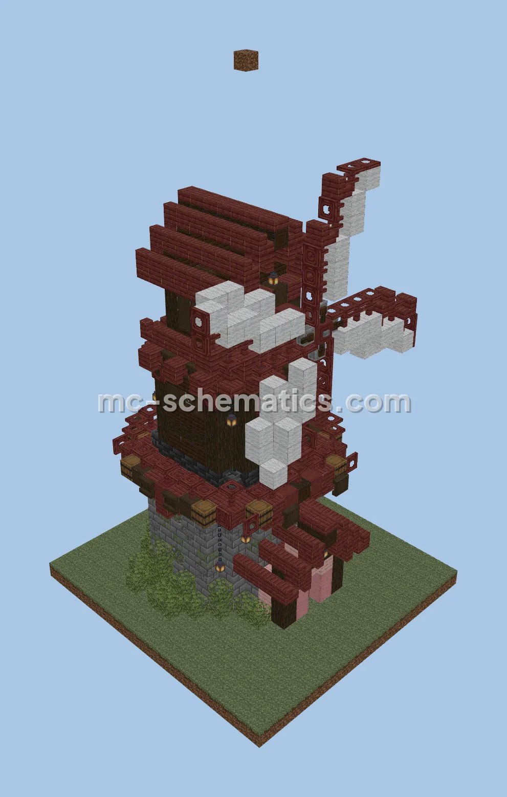 Rustic Medieval Windmill Farm Structure