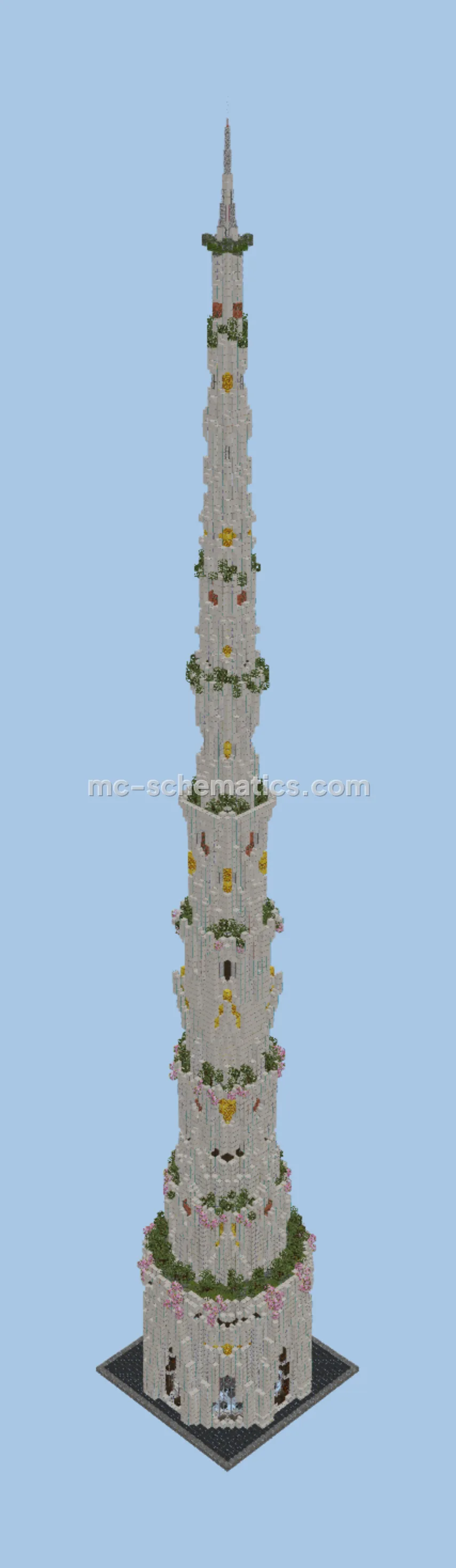 Solarpunk Quartz Tower