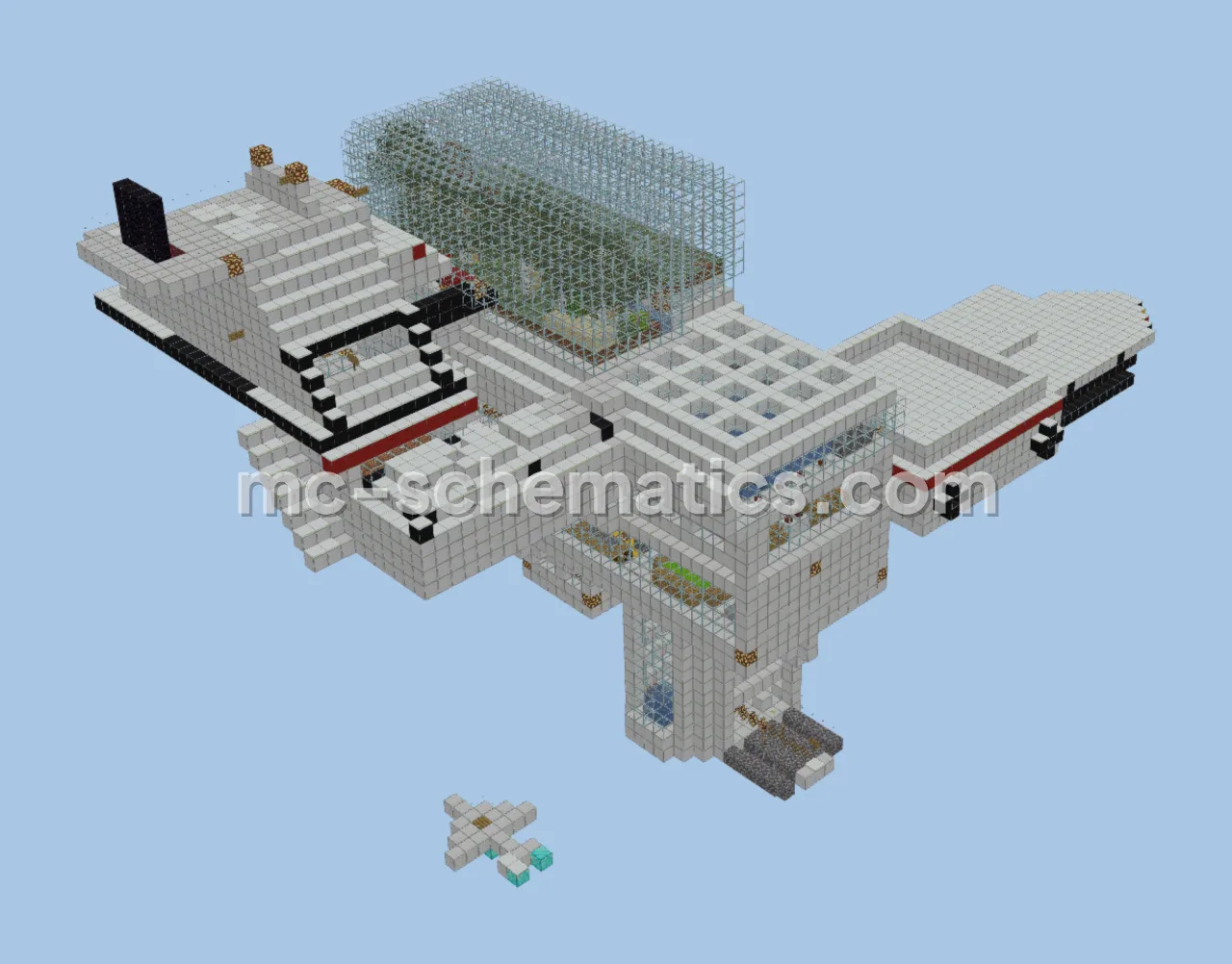 Spacious Futuristic Sky Base