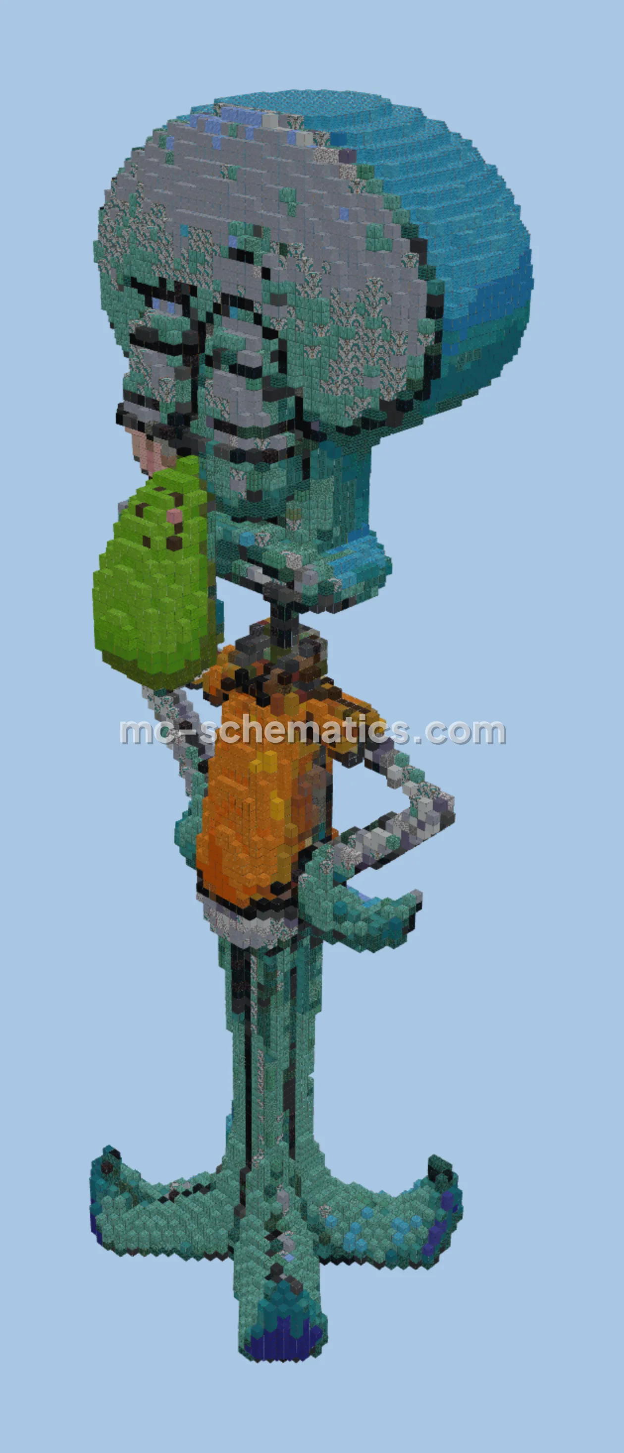 Squidward Sculpture
