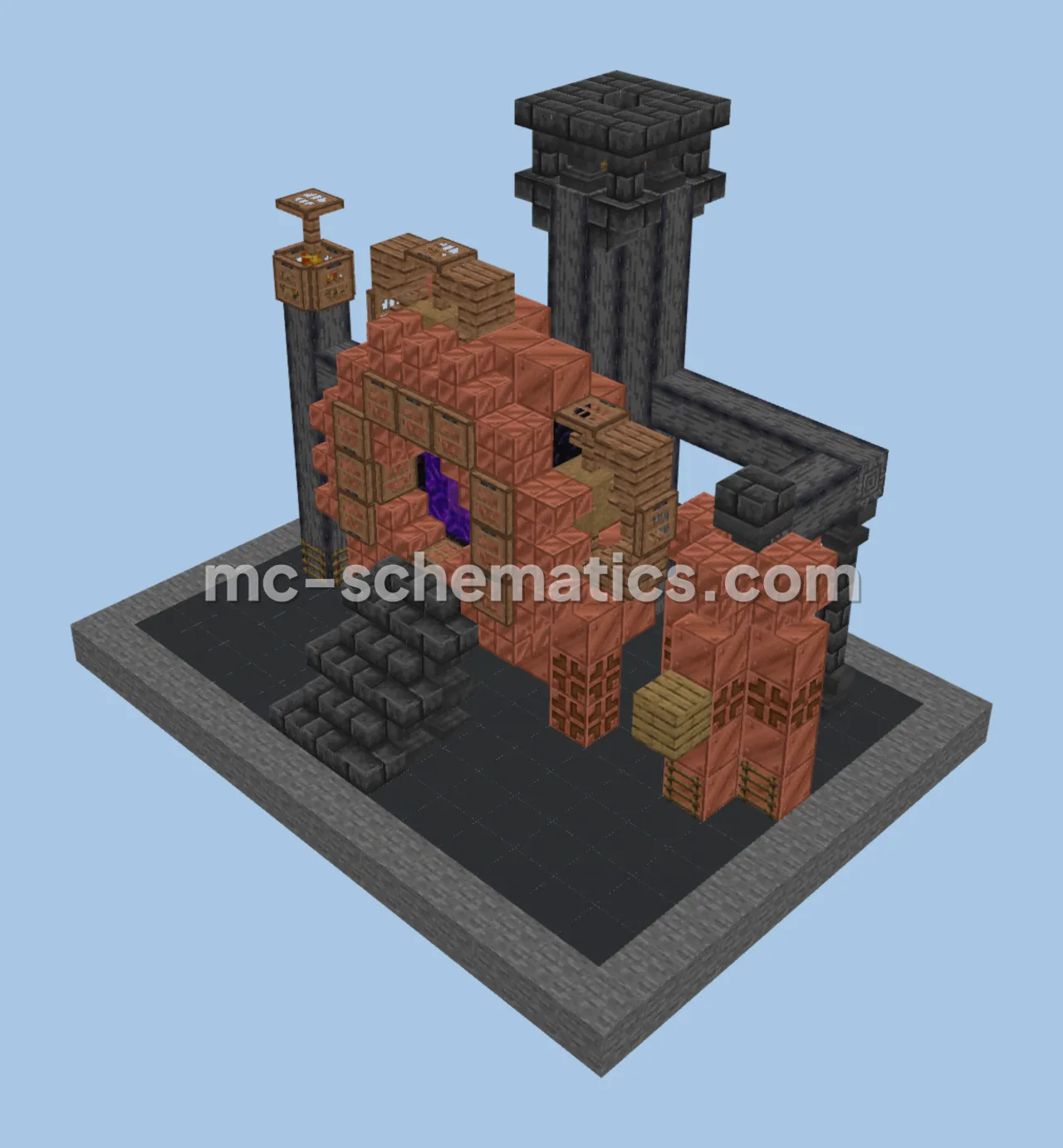 Steampunk Nether Portal Structure