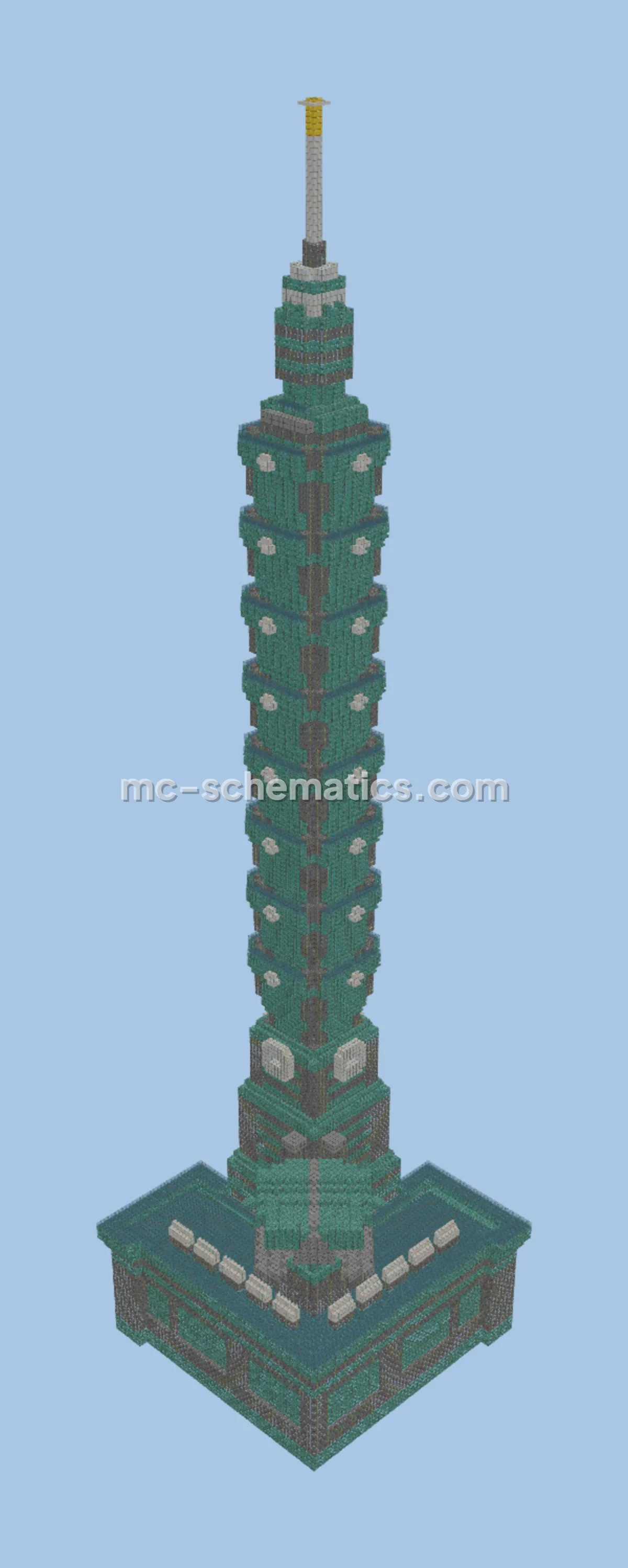 Taipei 101 Minecraft Replica