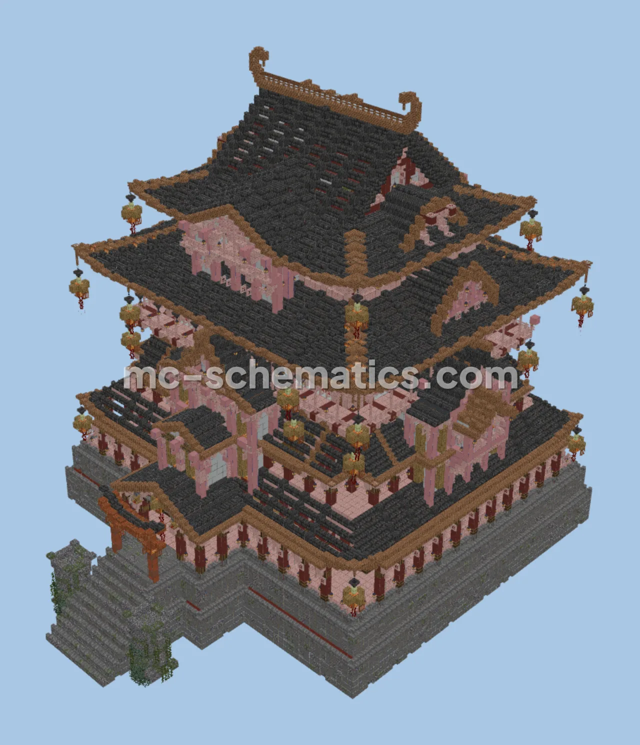 Traditional Japanese Feudal Fortress Build