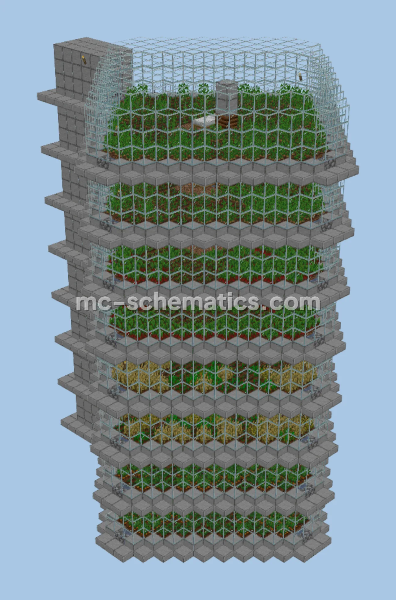 Vertical Automated Crop Farm Tower
