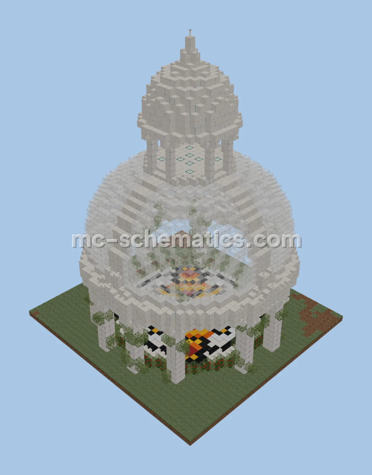 White Dome Spawn Decoration