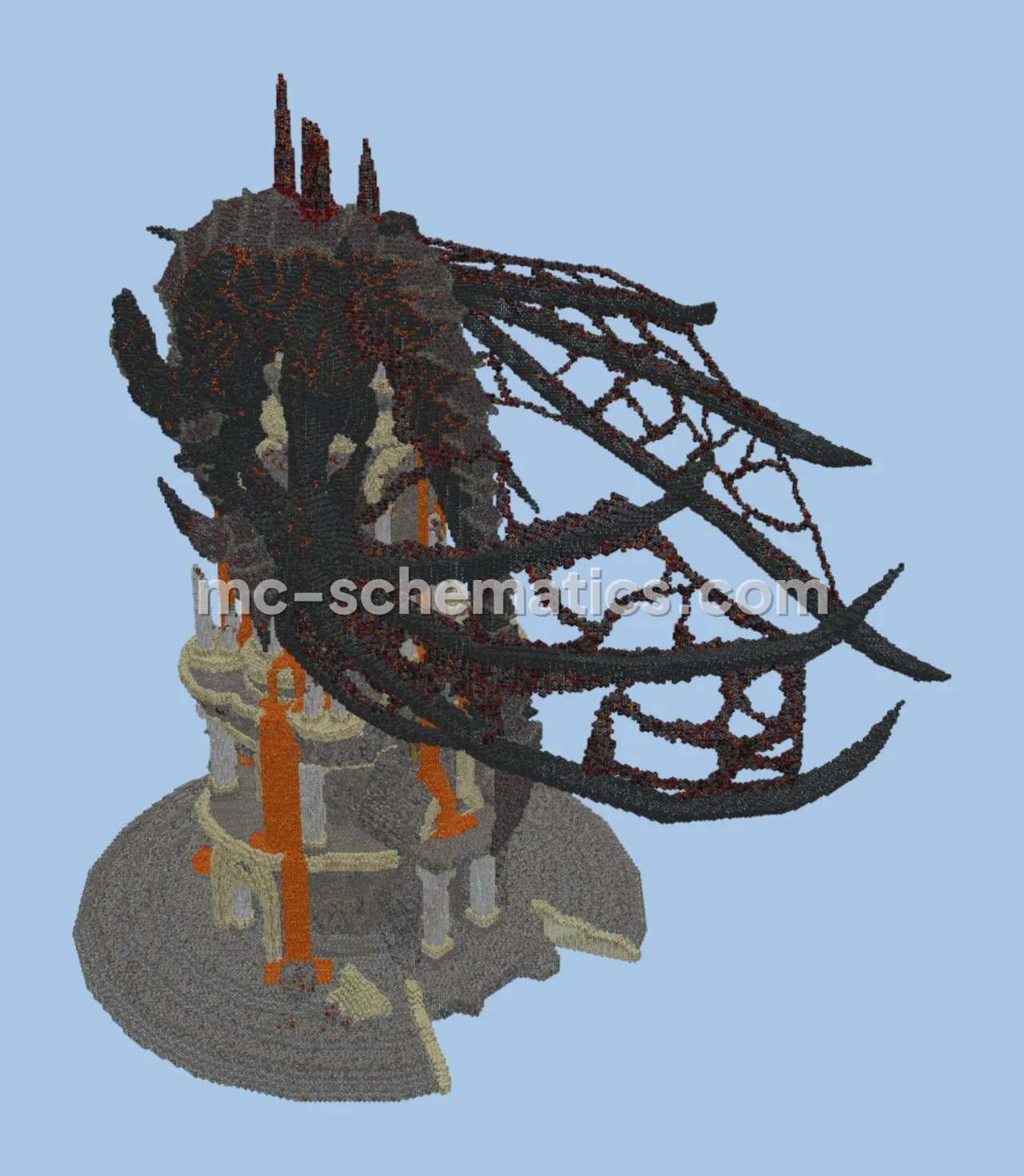 Wyrmrest Temple Deathwing Minecraft Recreation