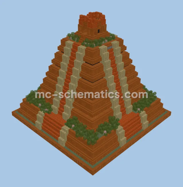 Ancient Aztec Pyramid Temple