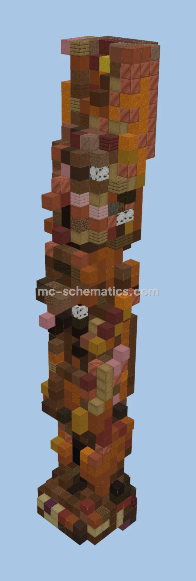 Ancient Mayan Pillar Statue