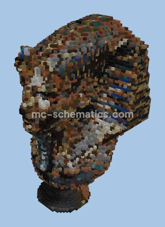 Ancient Toutan Khamon Bust Statue