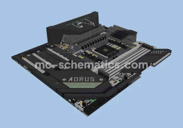 Aorus Xtreme Motherboard Pixel Art
