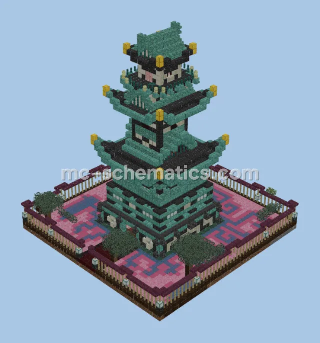 Asian Style Temple Structure