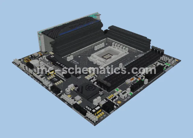 ASRock B660M PG Riptide Motherboard Pixel Art