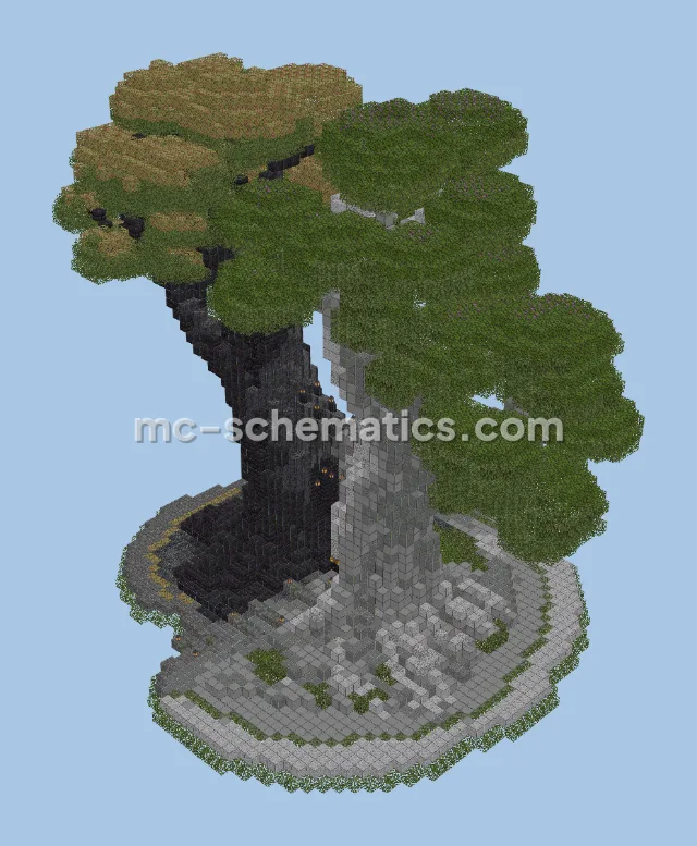 Bicolor Nether Tree Portal