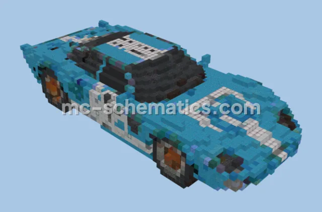 Blue Racecar Vehicle