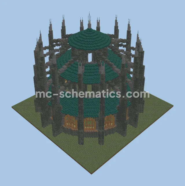 Circular Gothic Cathedral