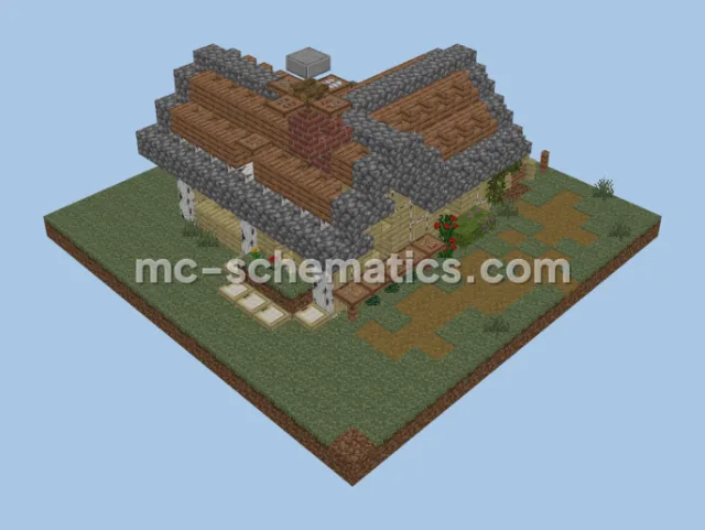 Compact Survival Starter Home With Integrated Farm