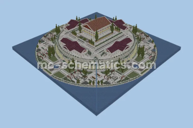 Compact Technical Survival Base with Integrated Trading Hall