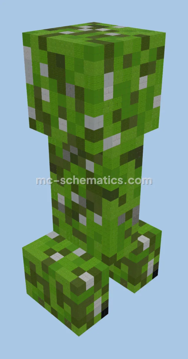 Creeper Statue and TNT Build