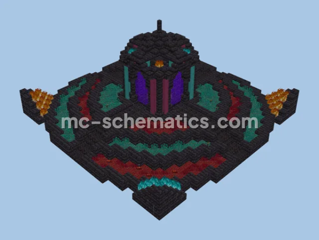 Crimson Warped Portal Decor