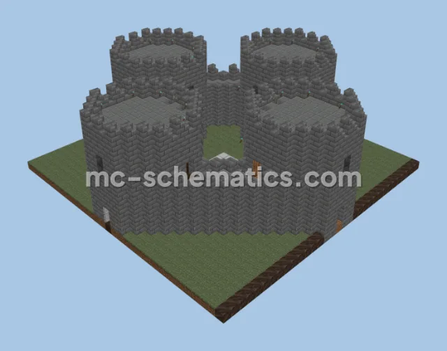 Dark Four-Way Castle