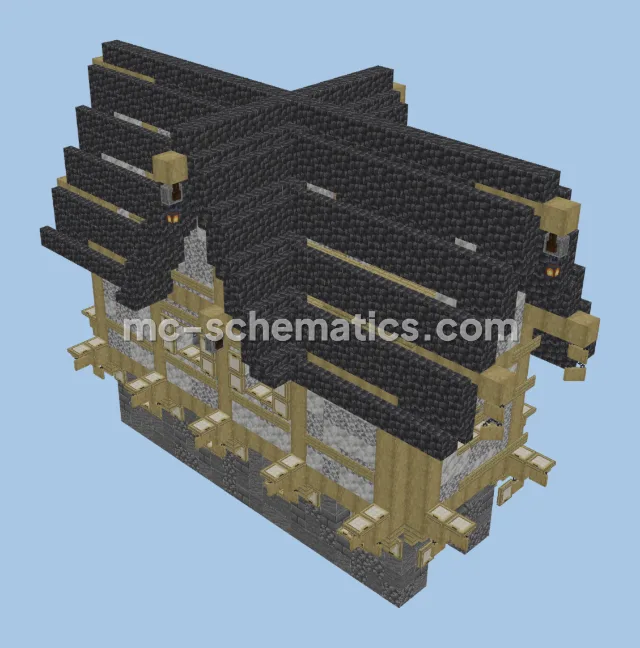 Decorated Survival Medieval Home Minecraft Schematic