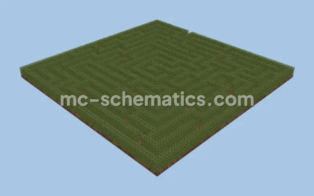 Decorative Garden Hedge Maze for Minecraft Landscaping