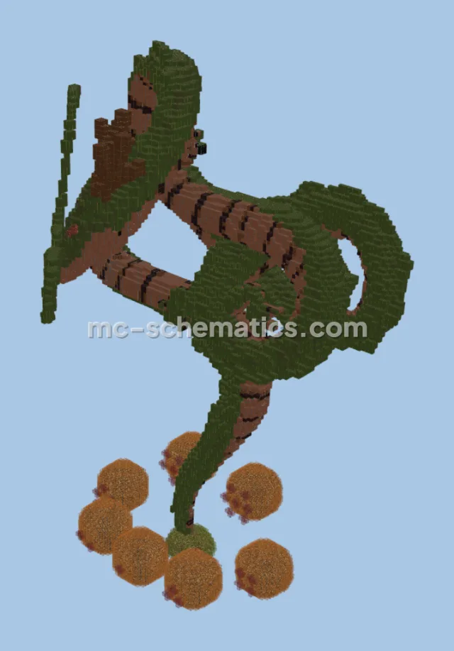 Dragon Ball Shenron Minecraft Statue Build
