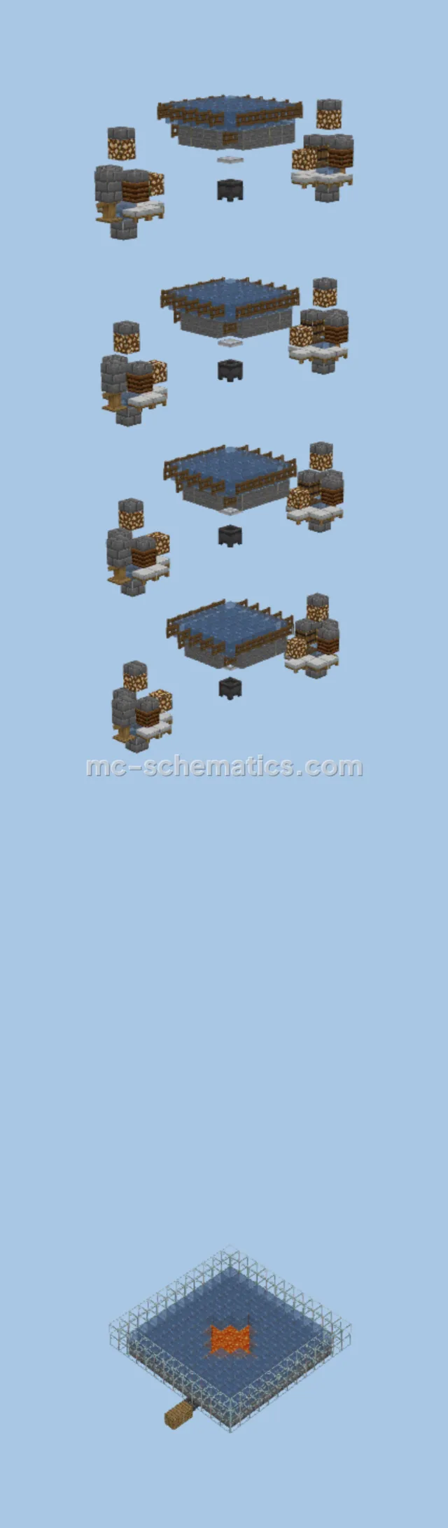 Efficient Iron Farm For Minecraft