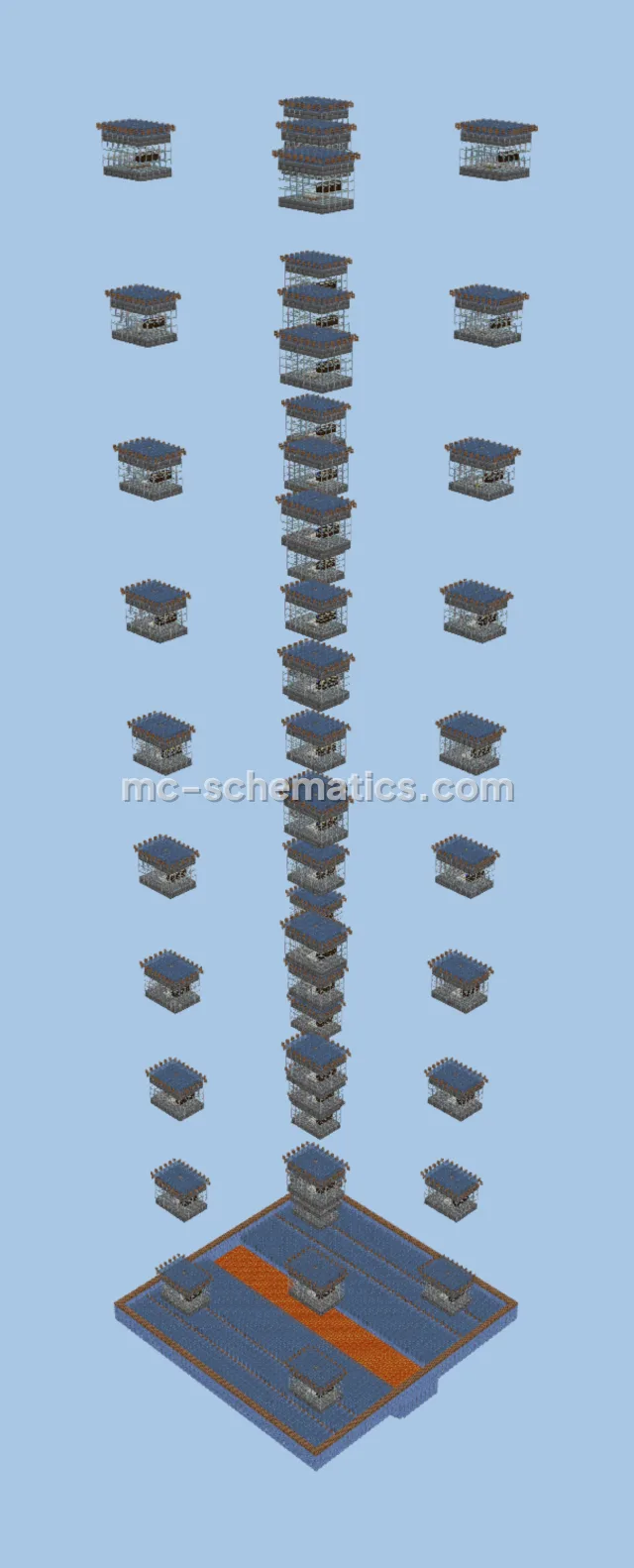 Expandable 60-Module Iron Farm with Auto-Crafting
