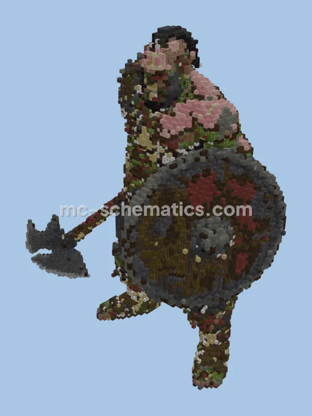 Fantasy Orc Warrior Statue