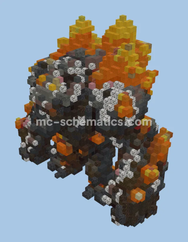 Fire Golem Statue