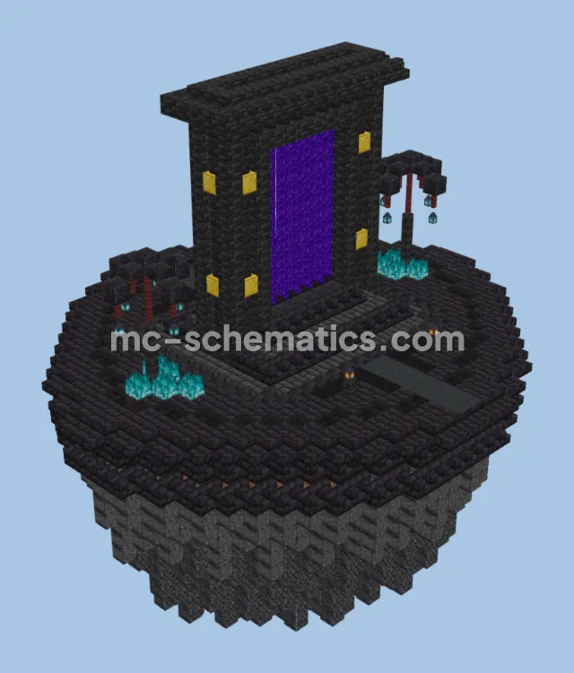 Floating Nether Portal Decoration