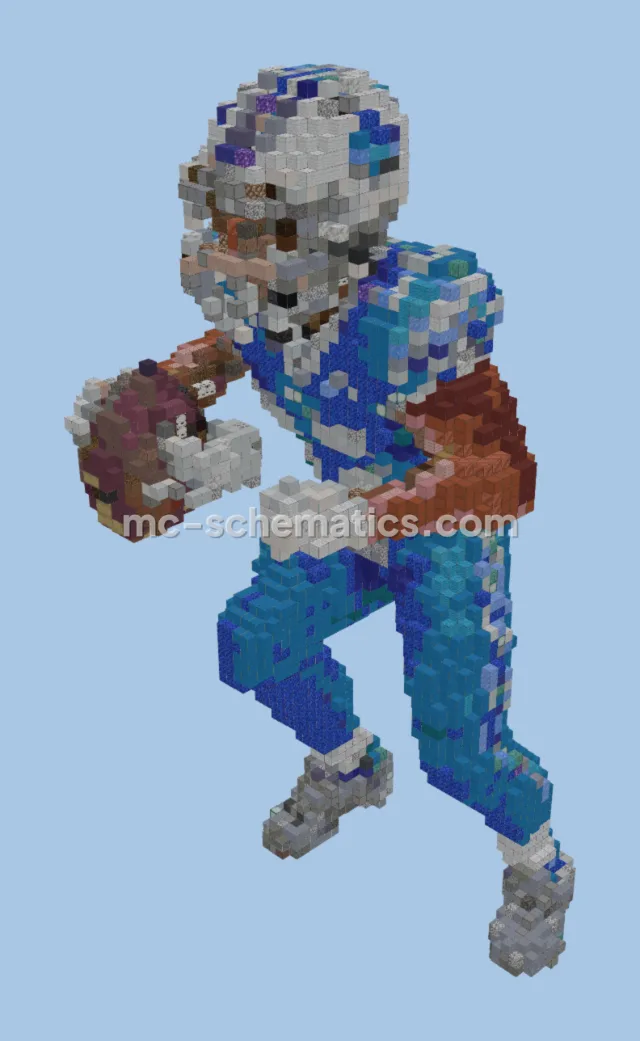Football Player Statue