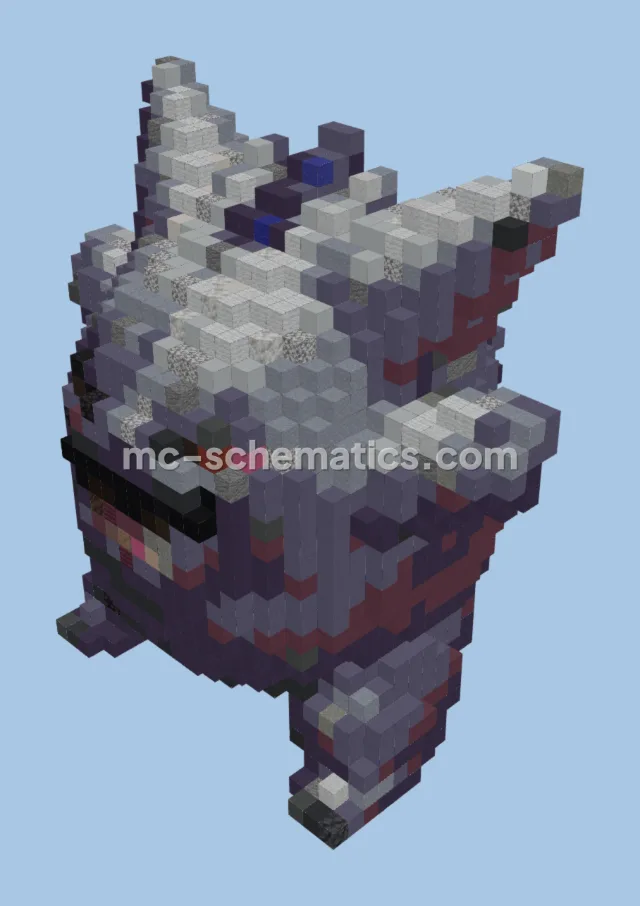 Gengar Pokemon Block Build