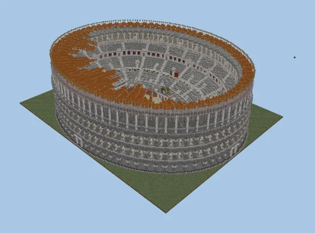Italian Colosseum Structure