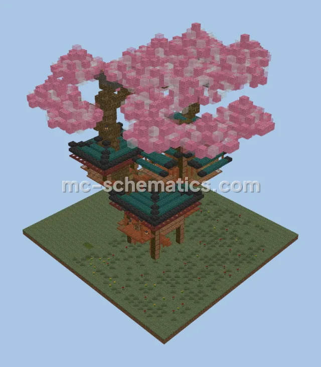 Japanese Cherry Blossom Treehouse