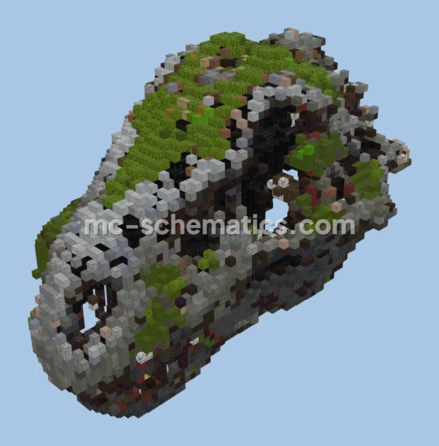 Large Dinosaur Skull Statue