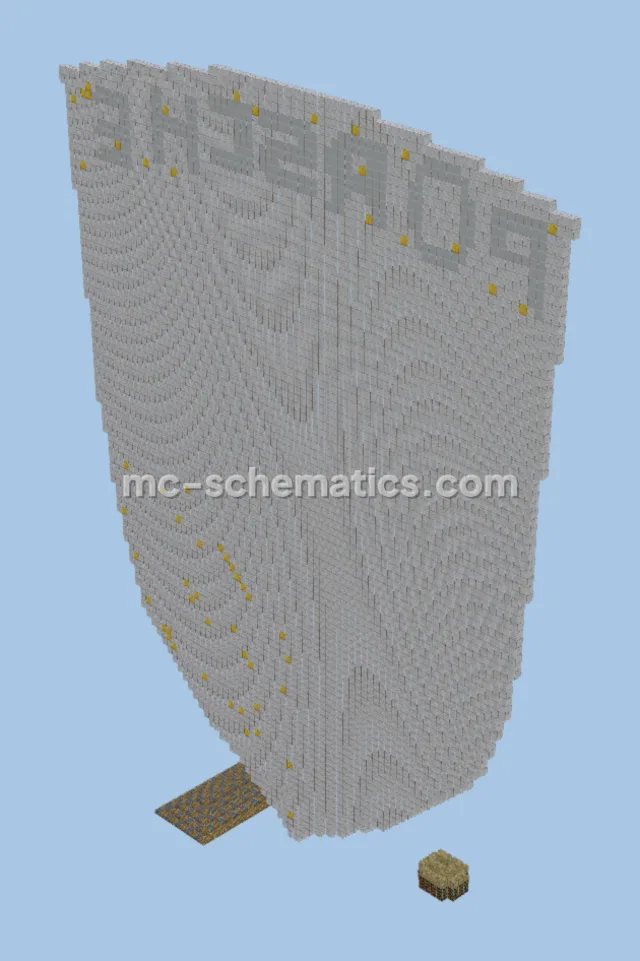 Large Porsche Logo Pixel Art