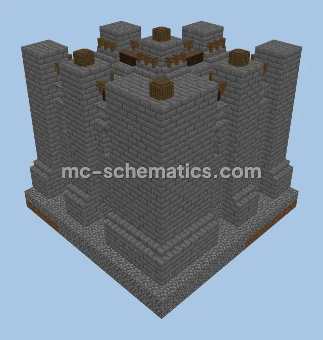 Leniland Fortress Corner Wall Section