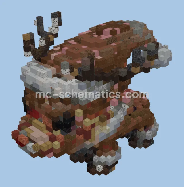 Little Christmas Reindeer Statue