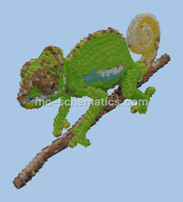 Majestic Chameleon Statue