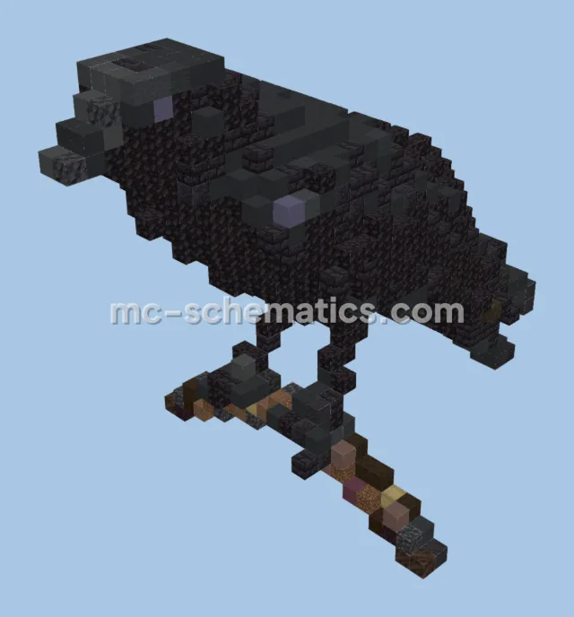 Majestic Crow Statue