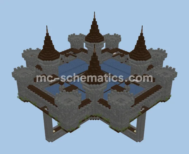 Medieval Castle Iron Farm Decoration