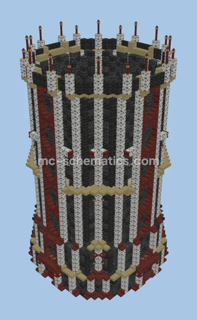 Medieval Tower With Sugar Cane Farm
