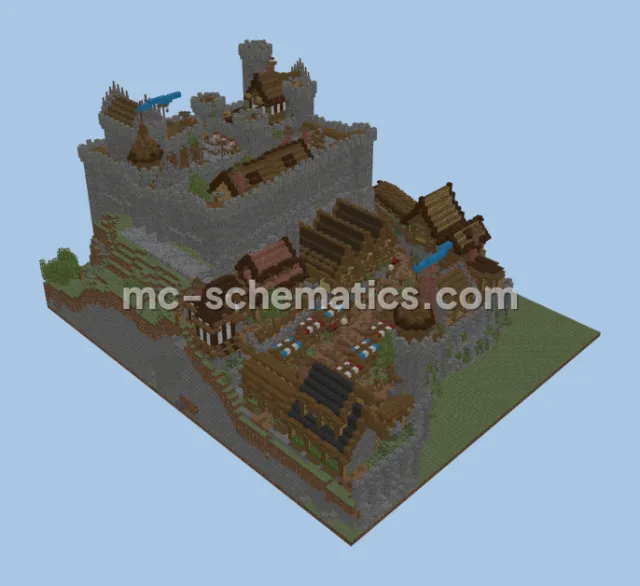 Medieval Village Fortress