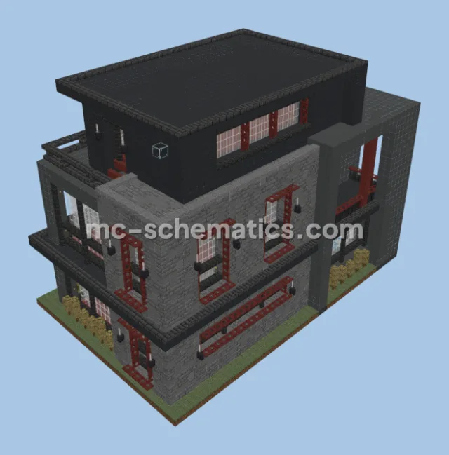 Modern Architectural House Shell Without Interior