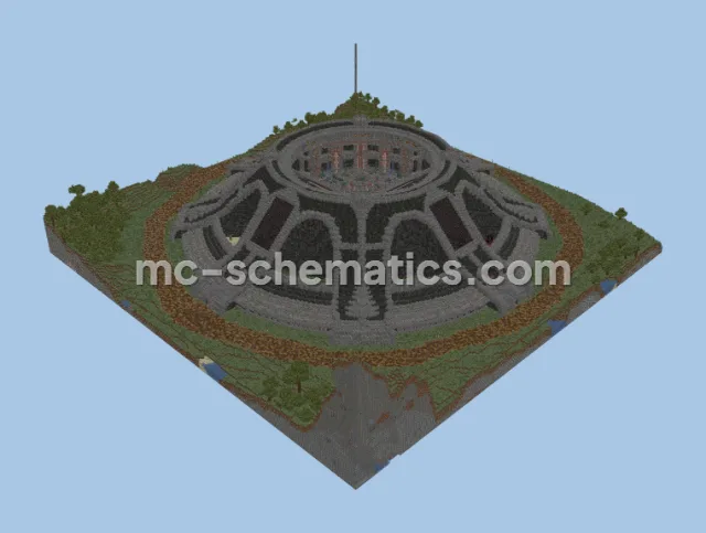 Modern Survival Base with Integrated Farms and Lower Level