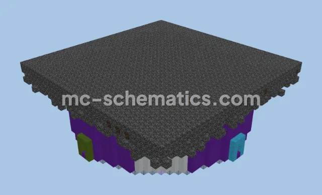 Nether Hub with Glass Floors