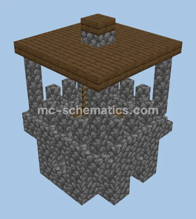 Oak Tower Topper Section