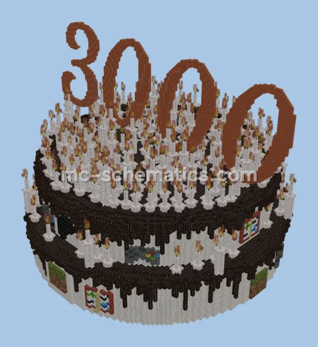 Patreon Cake 3000 Followers Tower